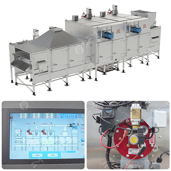 Continuous Cocoa Bean Roasting Equipment