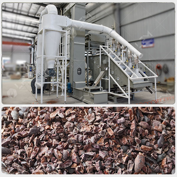 Máquina descascaradora automática de cacao