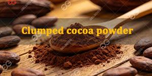 Clumped-cocoa-powder