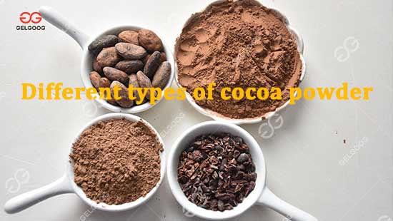 Variedades de polvo de cacao
